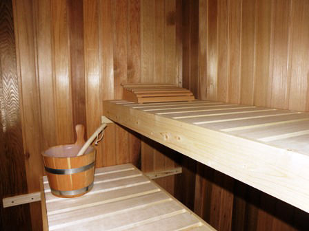 De heerlijke sauna in ons vakantiehuis